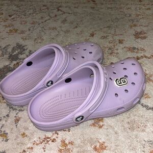 Purple crocs, size women’s 10